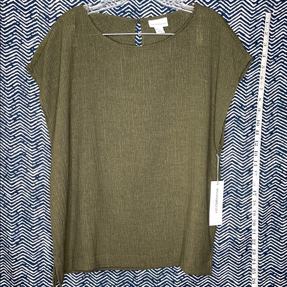 Liz Claiborne Olive Green Women's Blouse